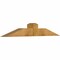 Ekena Millwork Portland Rough Sawn Timber Gable Bracket, Western Red Cedar, 60"W x 10"H x 6"D x 6"F, 4/12 Pitch GBW060X10X0606POR00RWR - alternate 4